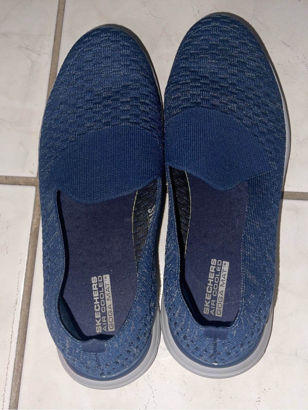 Skechers Navy Blue Slip-On Sneakers